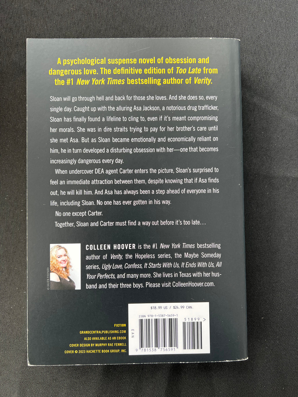 Too Late by Colleen Hoover