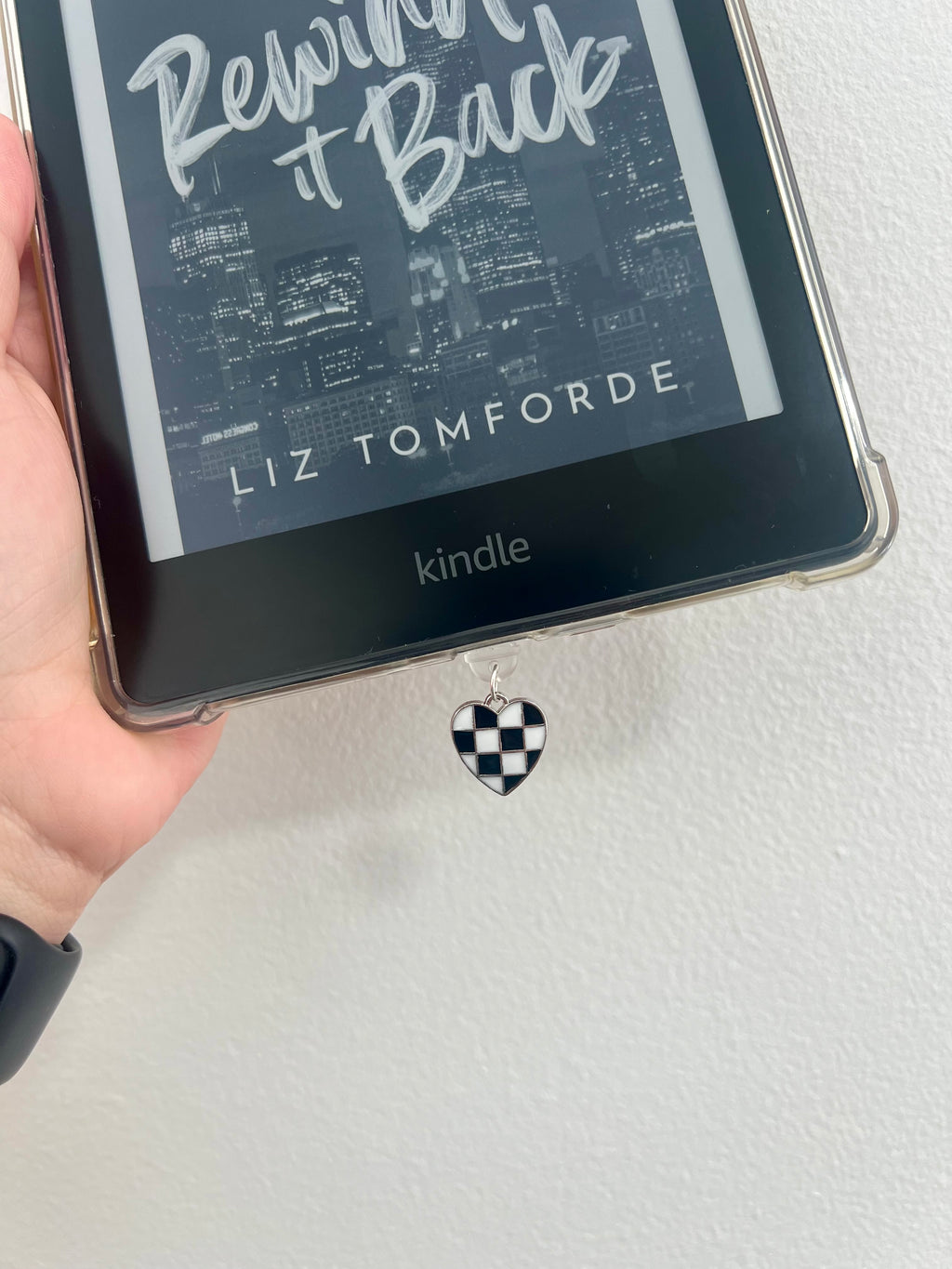 Victory Lap Heart Kindle Charm