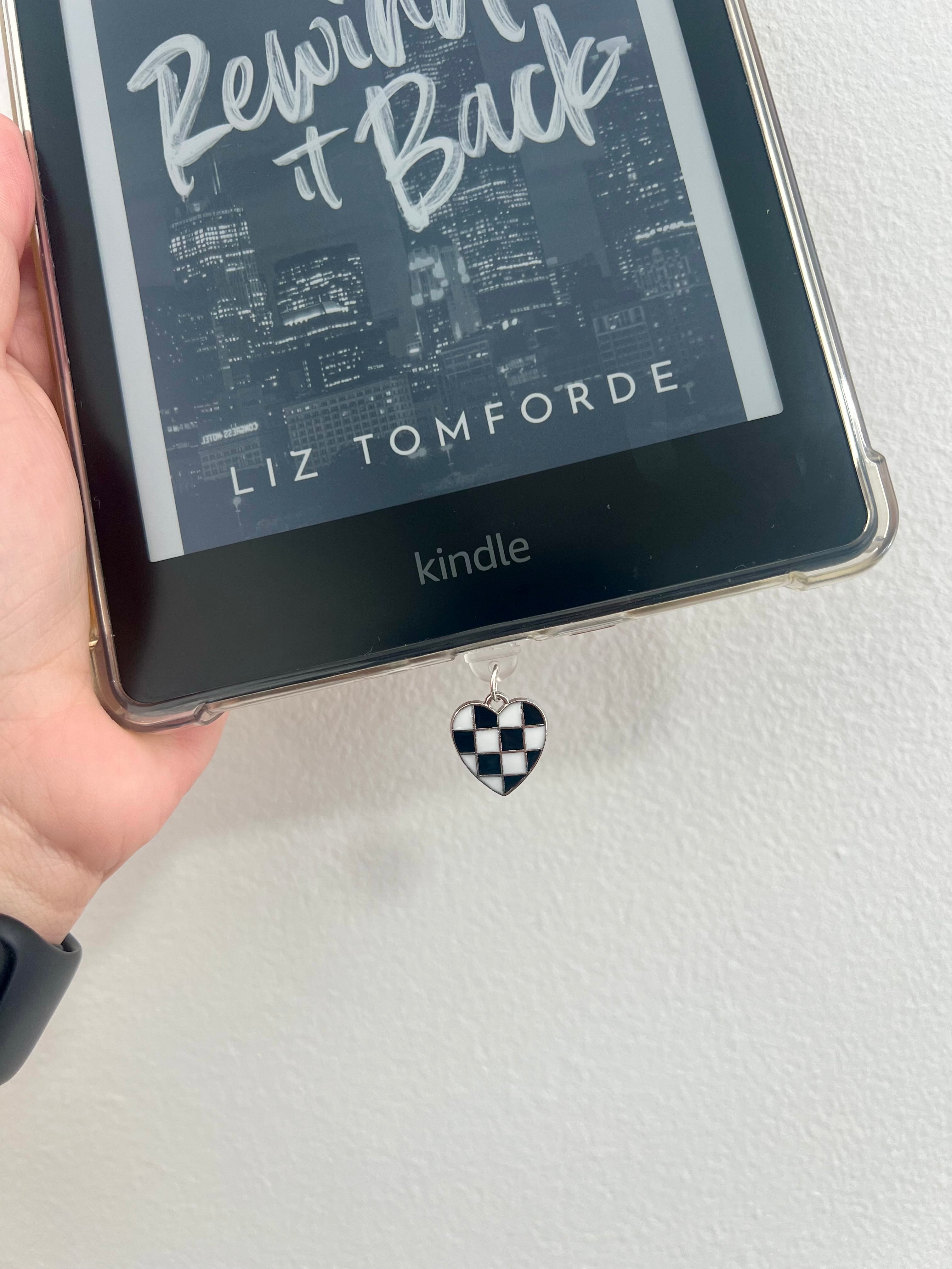 Victory Lap Heart Kindle Charm