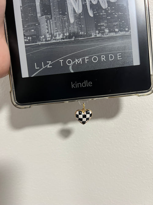 Checkmate Heart Kindle Charm