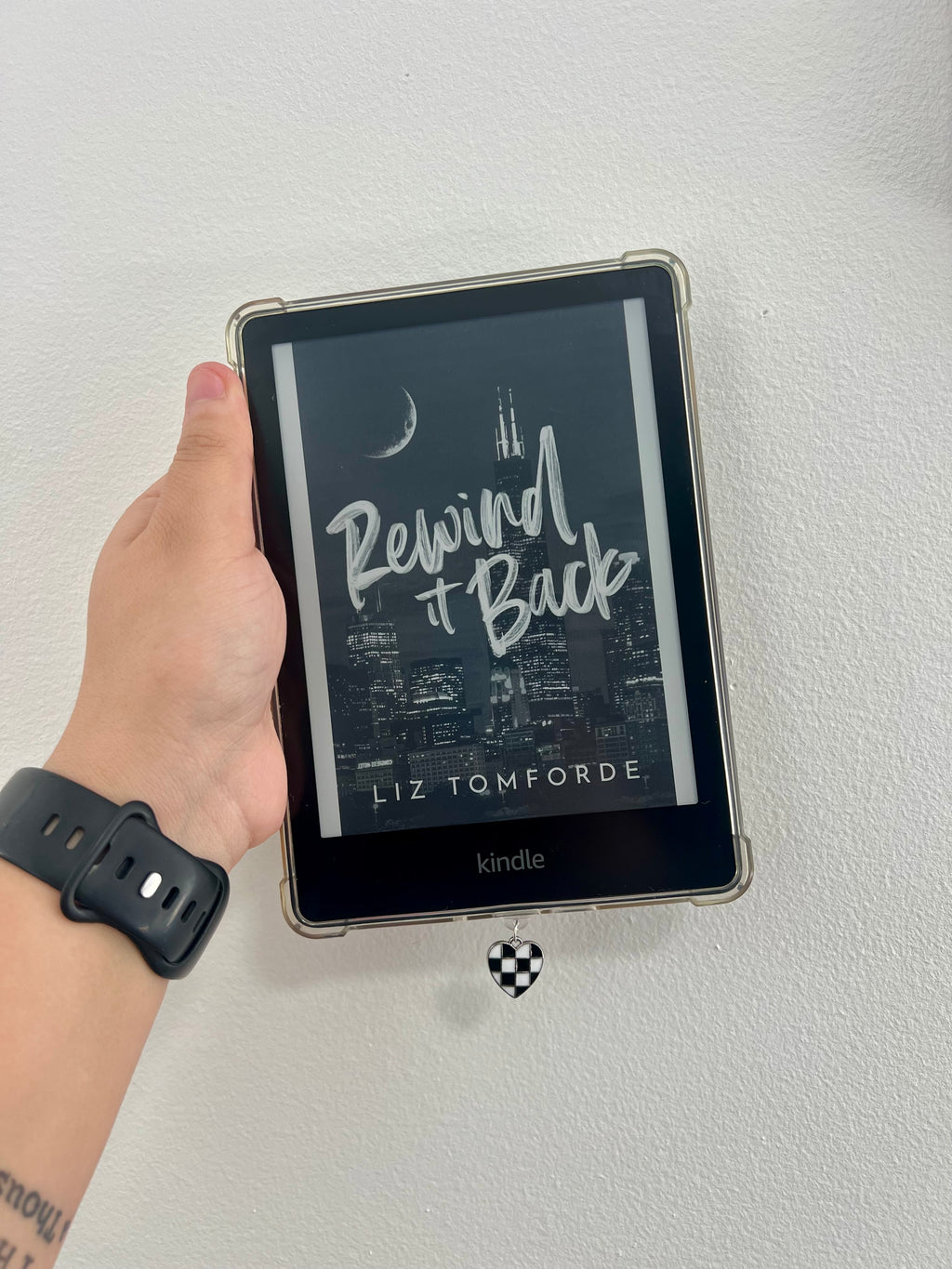 Victory Lap Heart Kindle Charm