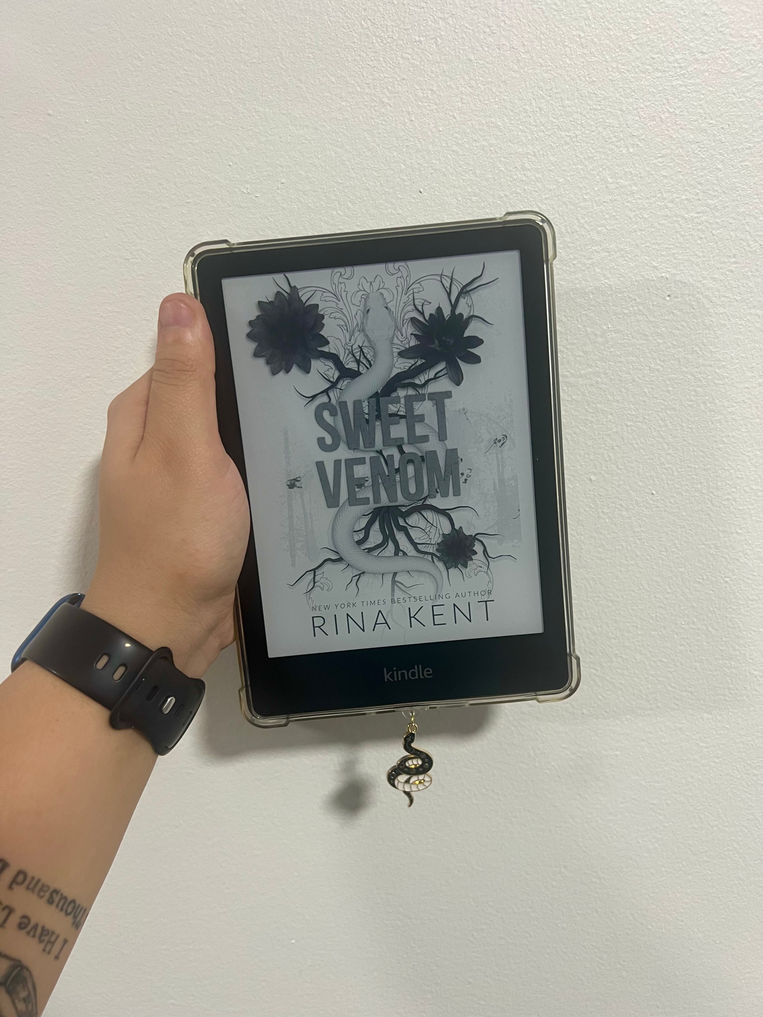 Midnight Serpent Kindle Charm