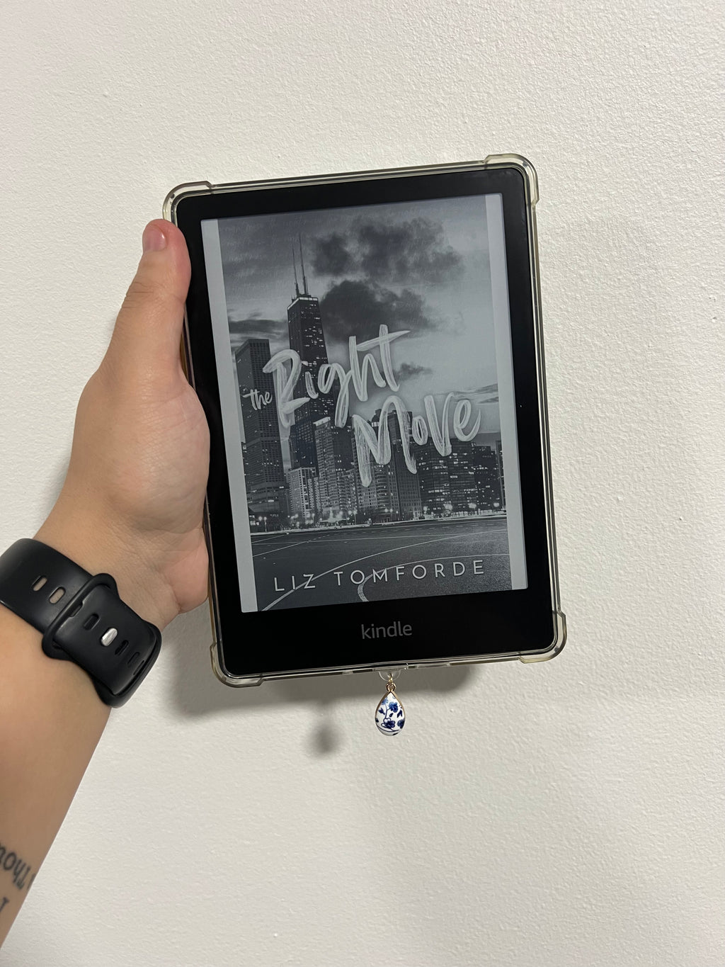 Porcelain Teardrop Kindle Charm