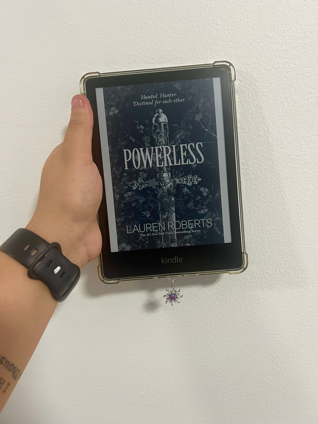 Opal Sunburst Kindle Charm