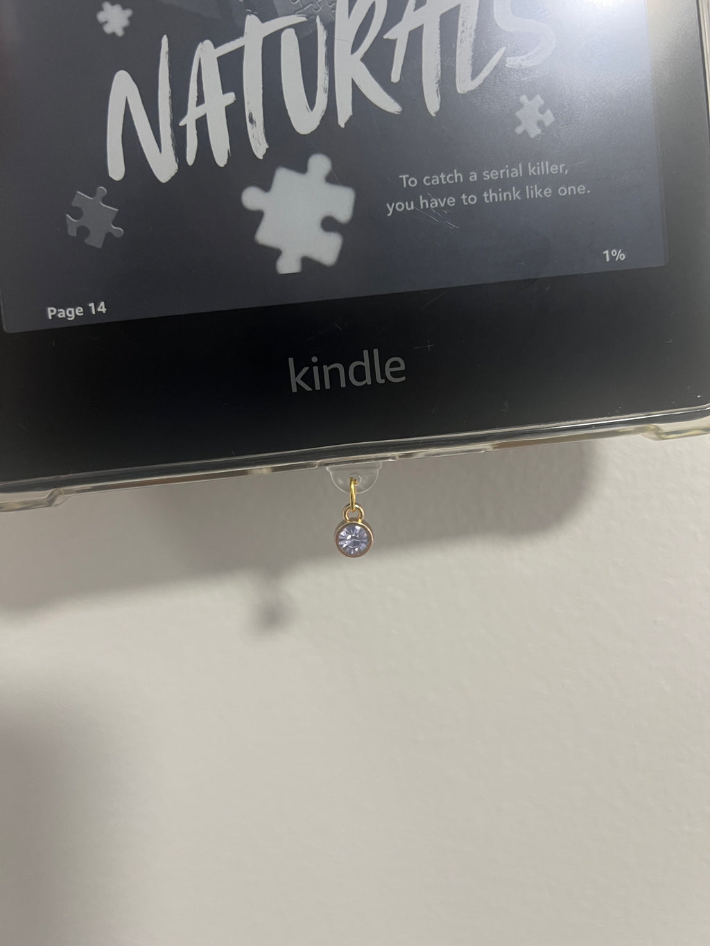 Lavender Gem Kindle Charm