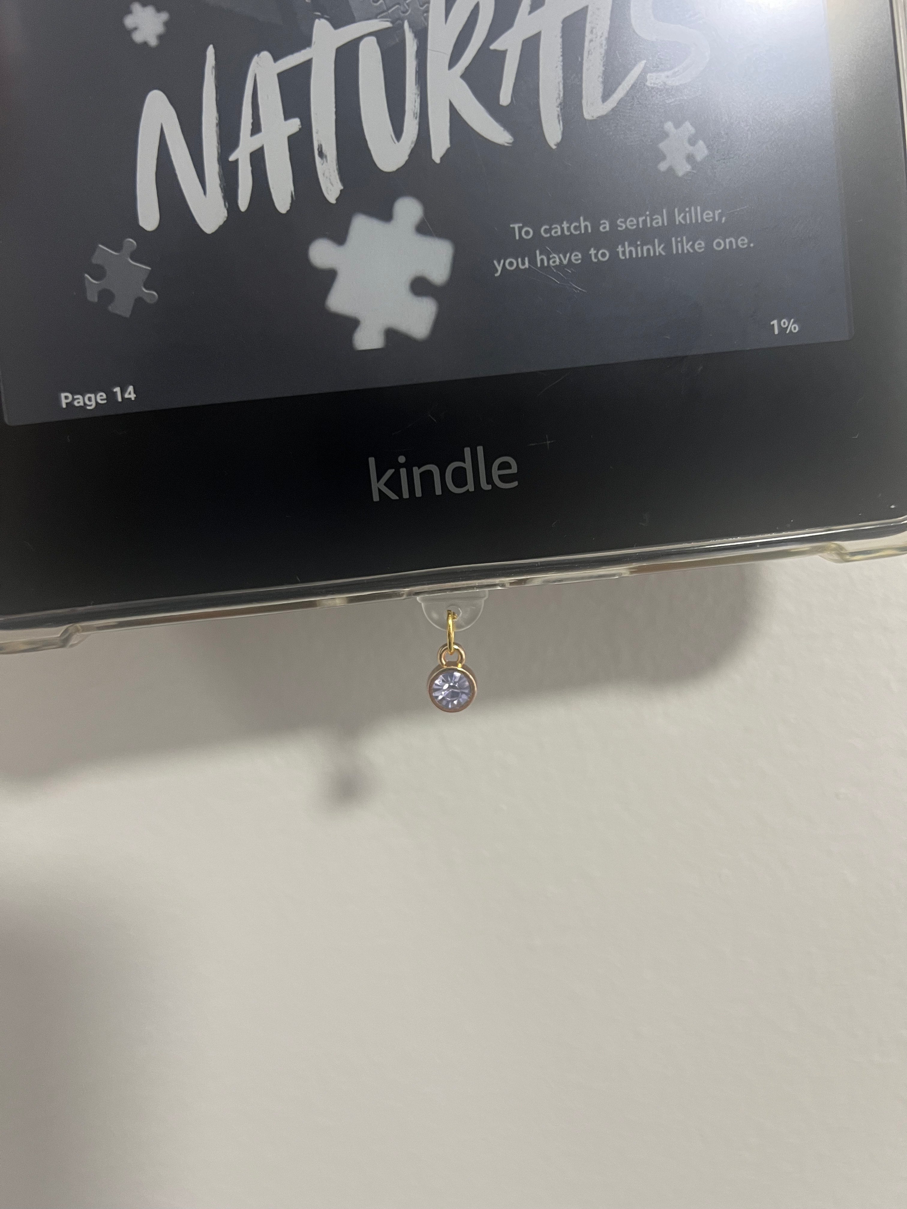Lavender Gem Kindle Charm